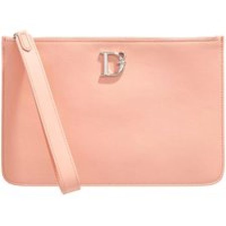 Dsquared2 Pochettes - Pouch Leather in koraal