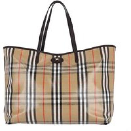 Burberry Shoppers & Totes - "Highlands" Large Tote Bag Beige in beige