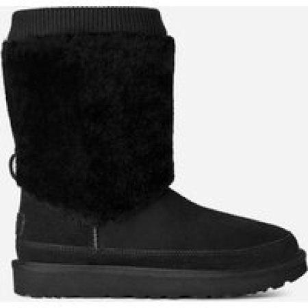 UGG® Classic Short Posy Boot in Black