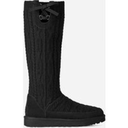 UGG® Classic Tall Cabelle Knit Boot in Black