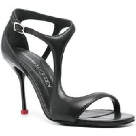 Alexander McQueen Sandalen - Black Harness Sandals in zwart