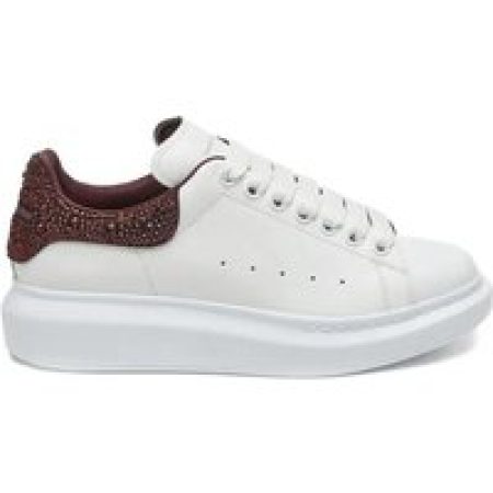 Alexander McQueen Sneakers - Sneakers Oversized Rhinestone White/Burgundy in wit