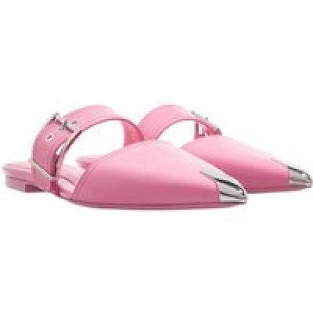 Alexander McQueen Slippers - Mules in poeder roze