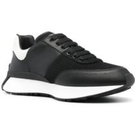 Alexander McQueen Sneakers - Black Paneled Chunky Sneakers in zwart