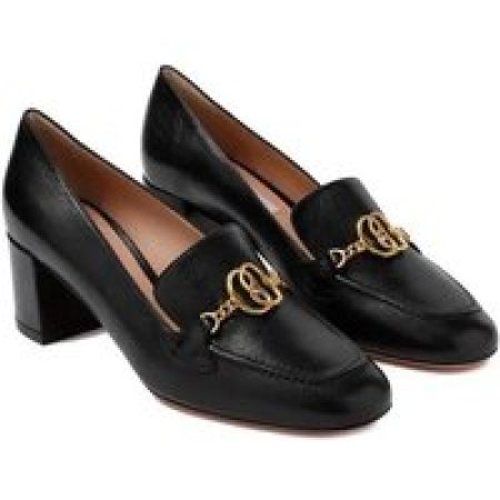 Bally Loafers & ballerina schoenen - Black Goat Leather Pump in zwart