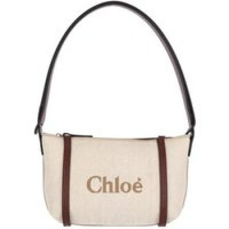 Chloé Crossbody bags - Structured Canvas Shoulder Bag With Leather Accent in beige