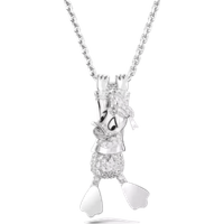 Swarovski Charms - Disney Donald Duck layered pendant