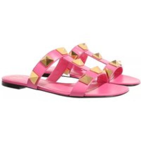 Valentino Garavani Slippers - Roman Stud Slide Sandals in poeder roze