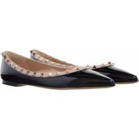 Valentino Garavani Loafers & ballerina schoenen - Ballerina Rockstud in beige