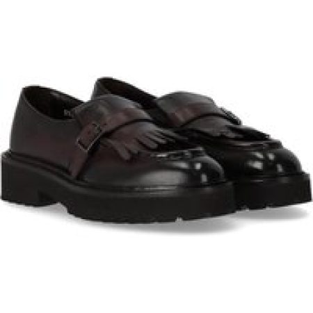 Doucal's Loafers & ballerina schoenen - DOUCAL'S DECO' DUNKLEBRAUNER LOAFER MIT FRANSE in bruin