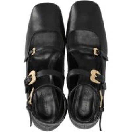 A. Bocca Loafers & ballerina schoenen - A.BOCCA SCHWARZE BALLERINAS MIT RIEMEN in zwart