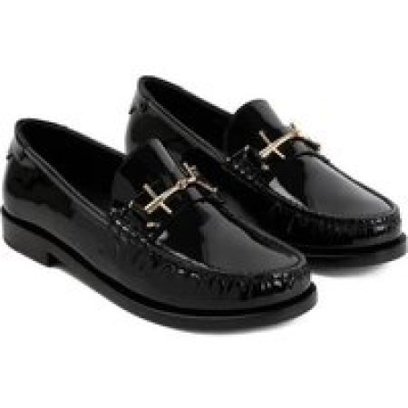 Saint Laurent Loafers & ballerina schoenen - Black Patent Calf Leather Loafer in zwart