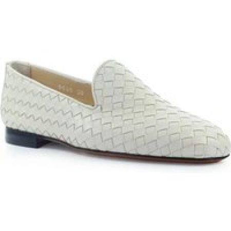 Doucal's Loafers & ballerina schoenen - DOUCAL'S GEWEBE CREME LOAFER in wit