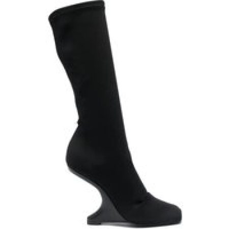 Rick Owens Boots - Cantilever 11 Mid Calf Boot - Black Neo in zwart