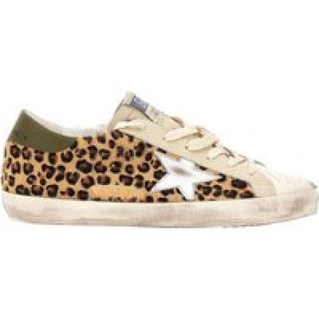 Golden Goose Low-Top Sneakers - Super Star Sneakers - Leather - Printed in bruin