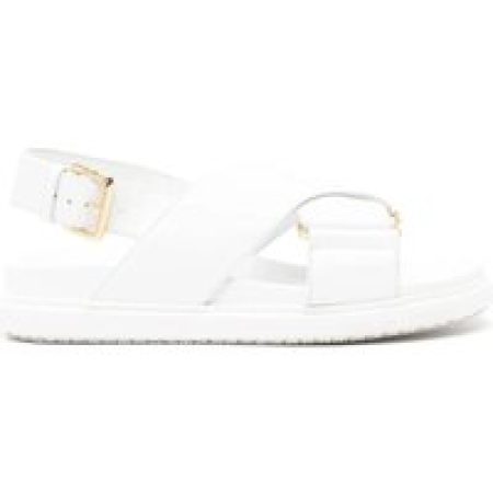 Marni Sandalen - Fussbett Criscross Sandal White in wit