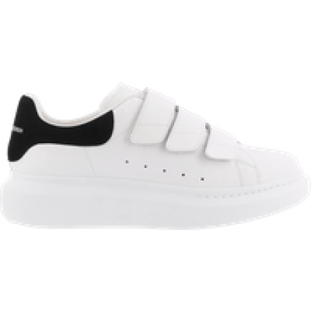 Alexander McQueen Low-Top Sneakers - Dames Oversized Sneaker wit/zwart in wit