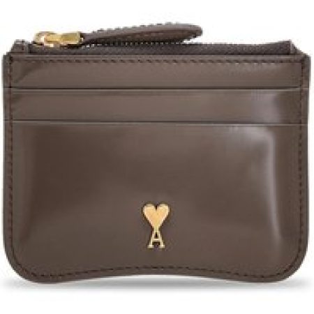 AMI Paris Crossbody bags - Kartenetui aus Leder in bruin