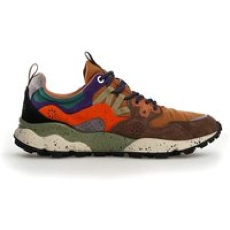 Flower Mountain Low-Top Sneakers - Yamano 3 Sneakers with Suede and Fabric Blend in meerkleurig