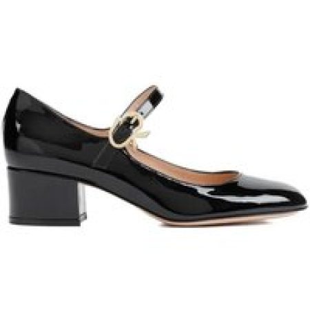 Gianvito Rossi Pumps & high heels - Mary Ribbon Black Patent Leather Pumps in zwart