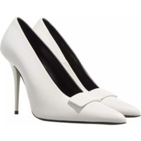 Saint Laurent Pumps & high heels - Kayla Leather Buckle Pumps in crème