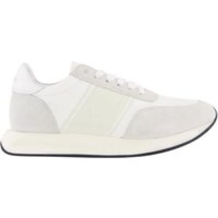 Philippe Model Low-Top Sneakers - Textured White Leather Sneakers With Aesthetic in wit