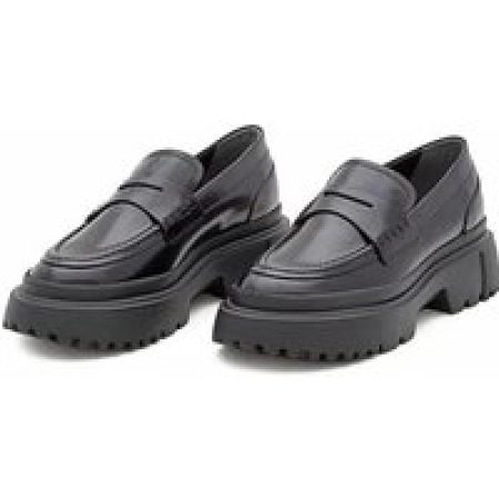 Hogan Loafers & ballerina schoenen - H629 Patent Leather Loafers in zwart