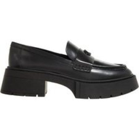 Coach Loafers - Leah Platform Leather in zwart