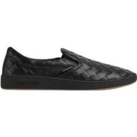 Bottega Veneta Sneakers - SLIP-ON LEATHER SNEAKERS in zwart