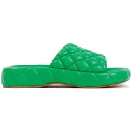 Bottega Veneta Sandalen - Parakeet Padded Leather Sandals in groen