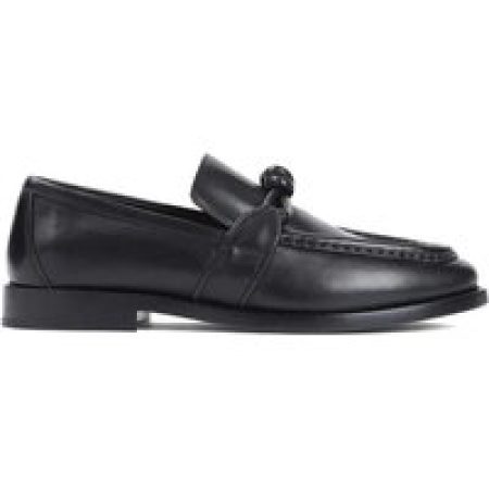 Bottega Veneta Loafers & ballerina schoenen - Black Calf Leather Astaire Loafer in beige