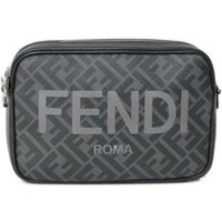 Fendi Hobo bags - Camera Bag Ff Logomania - Black in zwart