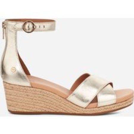 UGG® Eugenia Sandalen in Pale Gold Metallic