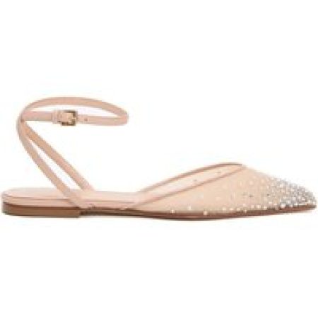 - Low Slingback Net Rhinestone in beige