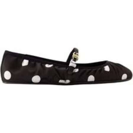 Dolce&Gabbana Loafers & ballerina schoenen - Ballerinas - Cotton - Black/White in zwart