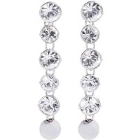 Jean Paul Gaultier Oorbellen - Long Diamond Silver Brass Earrings in silver