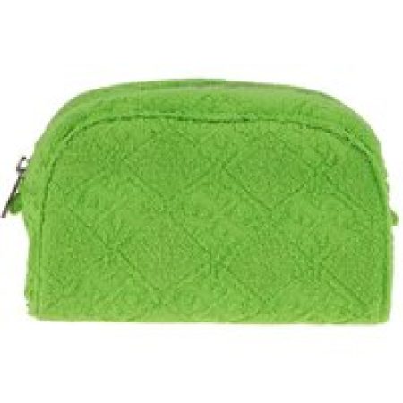 Tory Burch Clutches - Textured Green Cotton Blend Clutch in groen