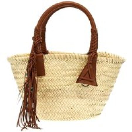 Alanui Clutches - 'Icon Palm Leaf Small' Handbag in beige