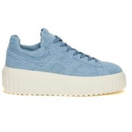 Hogan Low-Top Sneakers - H Stripes Jeans Fabric Sneakers in blauw