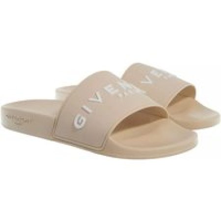 Givenchy Slippers - Slide slippers with logo in beige