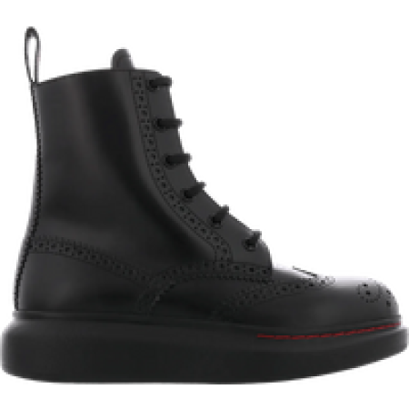 Alexander McQueen Boots - Dames Hybrid New Liquid Boot Zwart in zwart