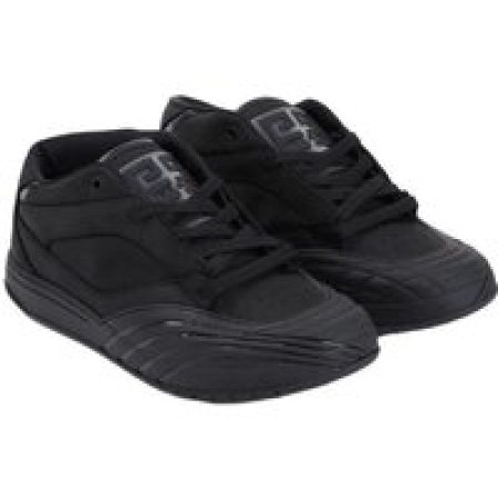 Givenchy Sneakers - Black Calf Leather New Line Men Shoes Mid-Top Snea in zwart