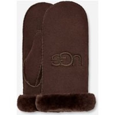 UGG® Want van sheepskin met borduursels in Brown