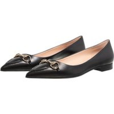 Gucci Loafers & ballerina schoenen - 'Morsetto' Ballet Flats in zwart