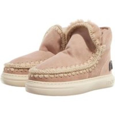Mou Boots - Eskimo Sneak Bold Glitter Logo in beige