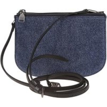 Diesel Hobo bags - Denim Shoulder Bag With Embossed Logo in blauw