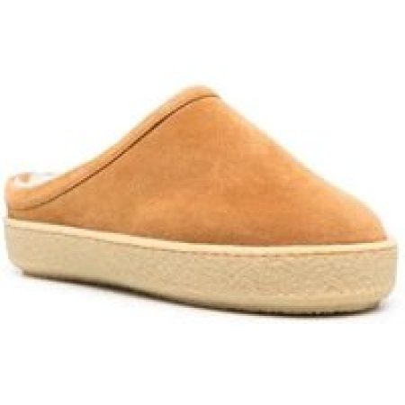 Isabel Marant Slippers - Fozee Suede Flatform Mules in bruin