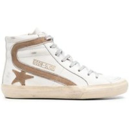 Golden Goose Low-Top Sneakers - High-Top Sneakers With Contrasting Star Detail in wit