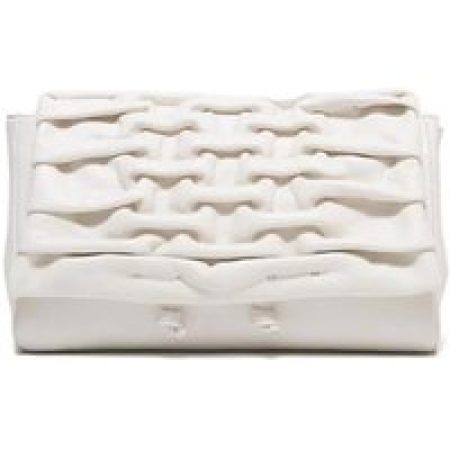 Reptile's House Hobo bags - Shoulder Bag With Flap In Soft White Quilted Calfs in wit