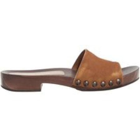 Miu Miu Sandalen - Suede Clog in bruin